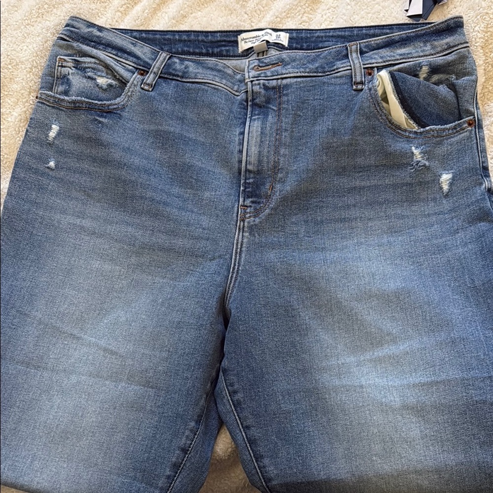 Women’s Distressed Blue Denim Jeans